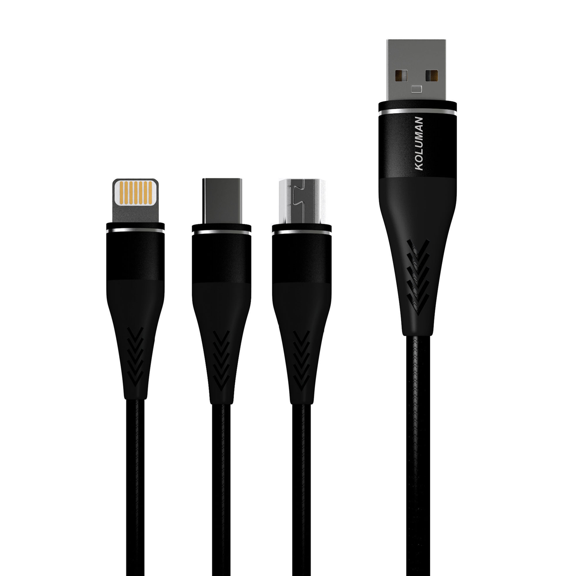 مشخصات، قیمت و خرید کابل تبدیل USB به لایتنینگ/microUSB/USB-C ...